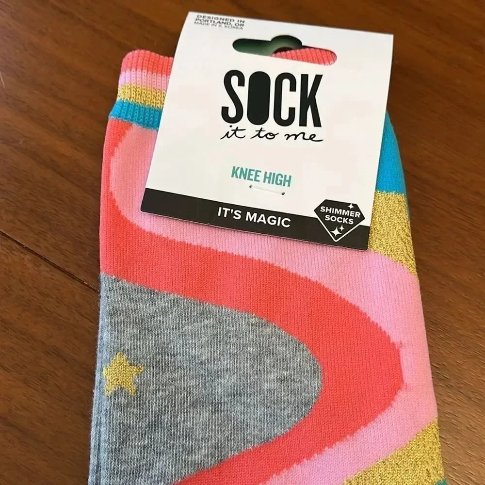 NWT Sock it To Me knee high ‘It’s Magic’ socks
